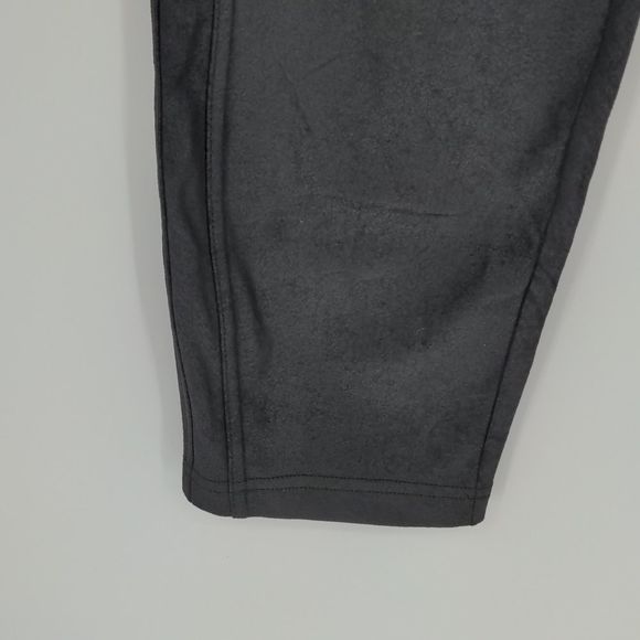 Free People Women's Midnight Vegan Suede Skinny Pants Size Large Pull On Legging - Picture 7 of 15